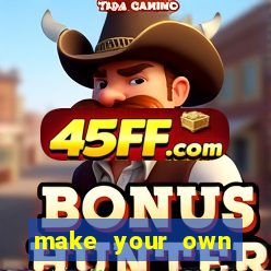 make your own bingo app